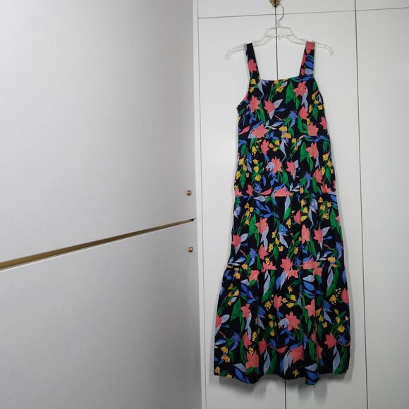 J.Crew Floral Tiered Sleeveless Sundress Size 8 - Picture 1 of 10